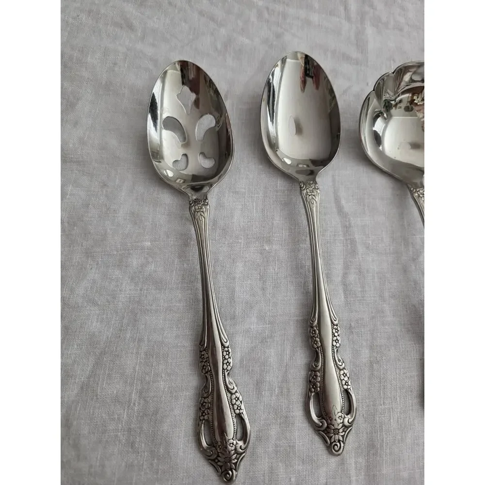 Oneida RAPHAEL Set of 6 Serving Pieces Stainless Flatware Lot